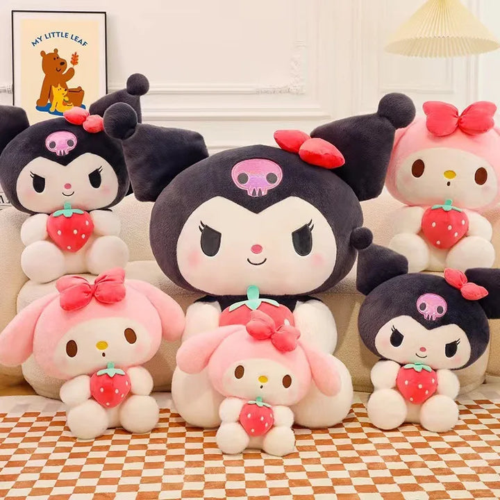 Strawberry Kuromi Pillow Plushie Toy