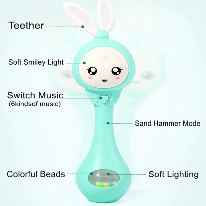 Music Flashing Baby Rattle